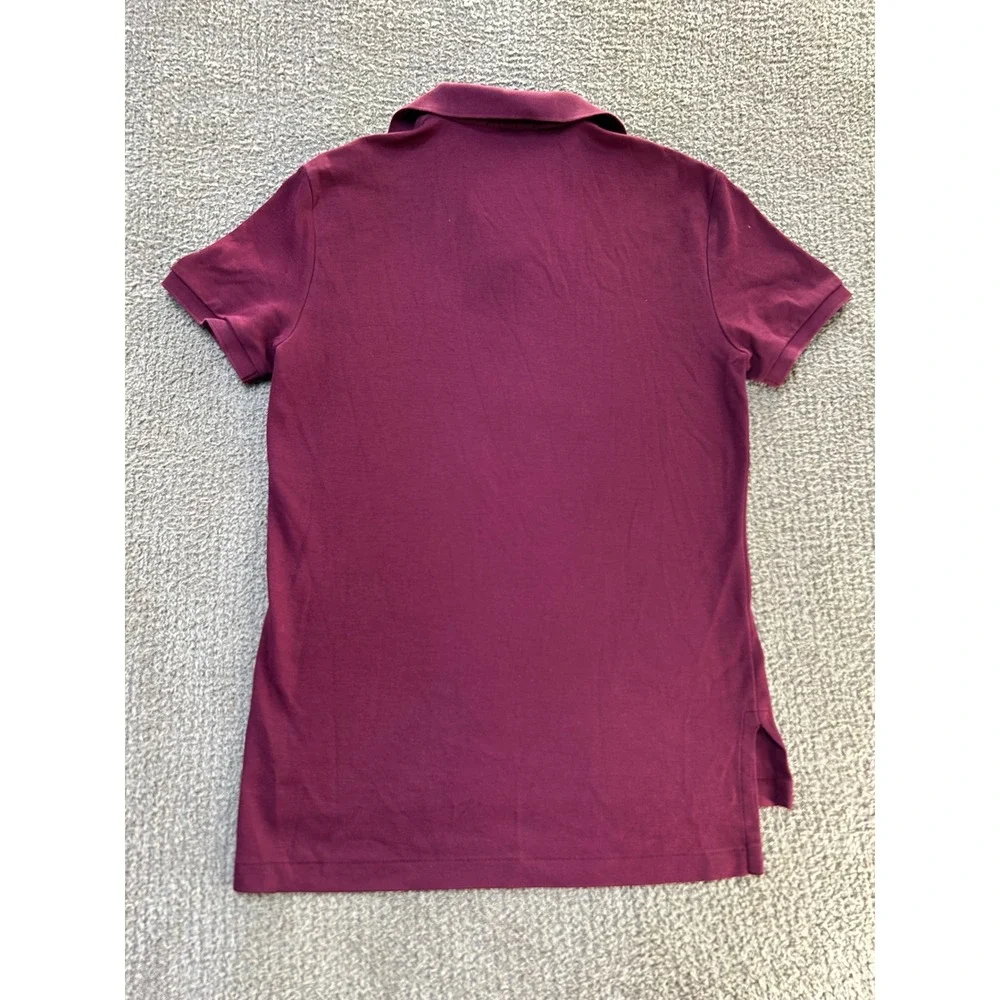 Polo Ralph Lauren Mens Small Burgundy Maroon Short Sleeve Pony Logo Polo Shirt